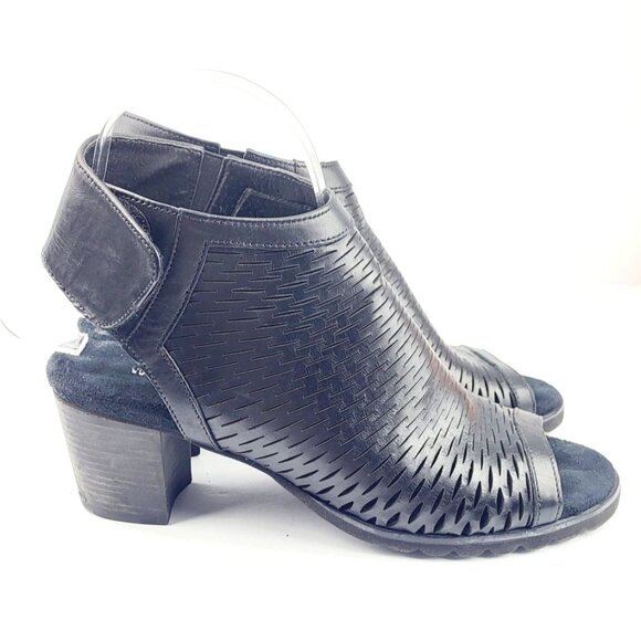 Walking Cradles Women's Nikki Heeled Leather Sandal, Black - Size 8 N‎ - Picture 8 of 10